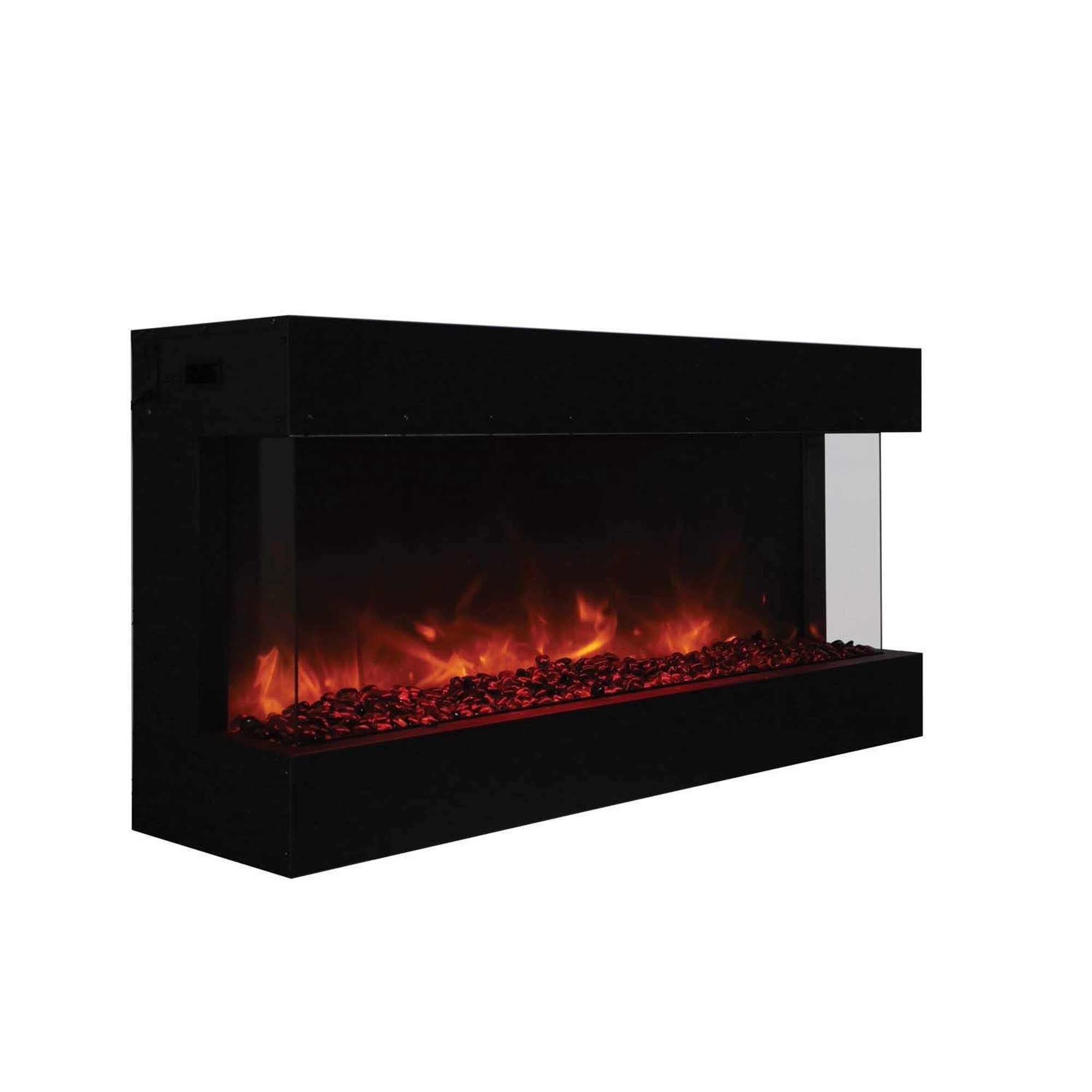 Amantii Tru-View XL Deep 3-Sided Electric Fireplace, 72-Inch, Ice Media -  Walmart.com