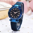 thumbnail image 2 of Reloj redondo, reloj de mujer de moda con esfera redonda, reloj para mujer, rendimiento probado, 2 of 6