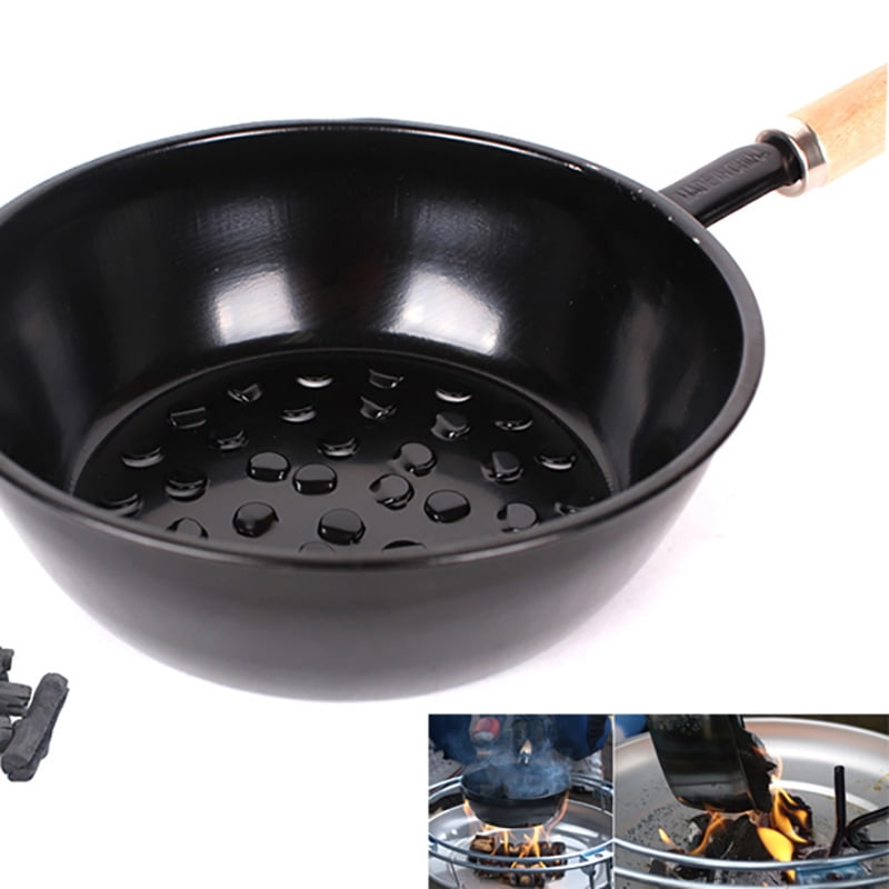 ACCEDE BBQ Charcoal Pot Black Metal Multifunctional Long Handle