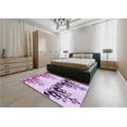 thumbnail image 4 of Ahgly Company Indoor Rectangle Patterned Orchid Purple Area Rugs, 7' x 10', 4 of 6