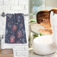 thumbnail image 7 of Yayeee 100% Cotton Hand Towels for Bathroom 16" x 28" Soft Absorbent Kitchen Towel, Red and Blue Fireworks Pattern, 7 of 7