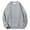 Gray, variant on Mlzmgr Plus Size Sweatshirts for Men Long Sleeve Crew Neck Sports Gym Shirts Outdoor Basic Men's Tops