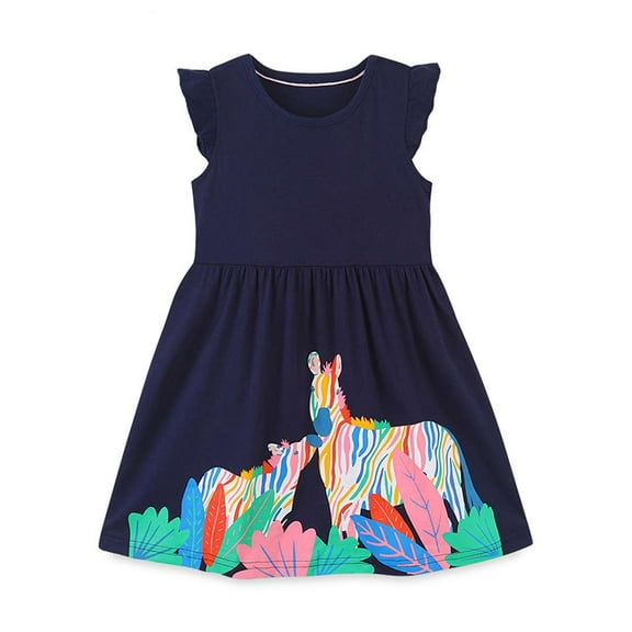 Aolyty Little Grils Cotton Skirt Sleeveless Top 5T