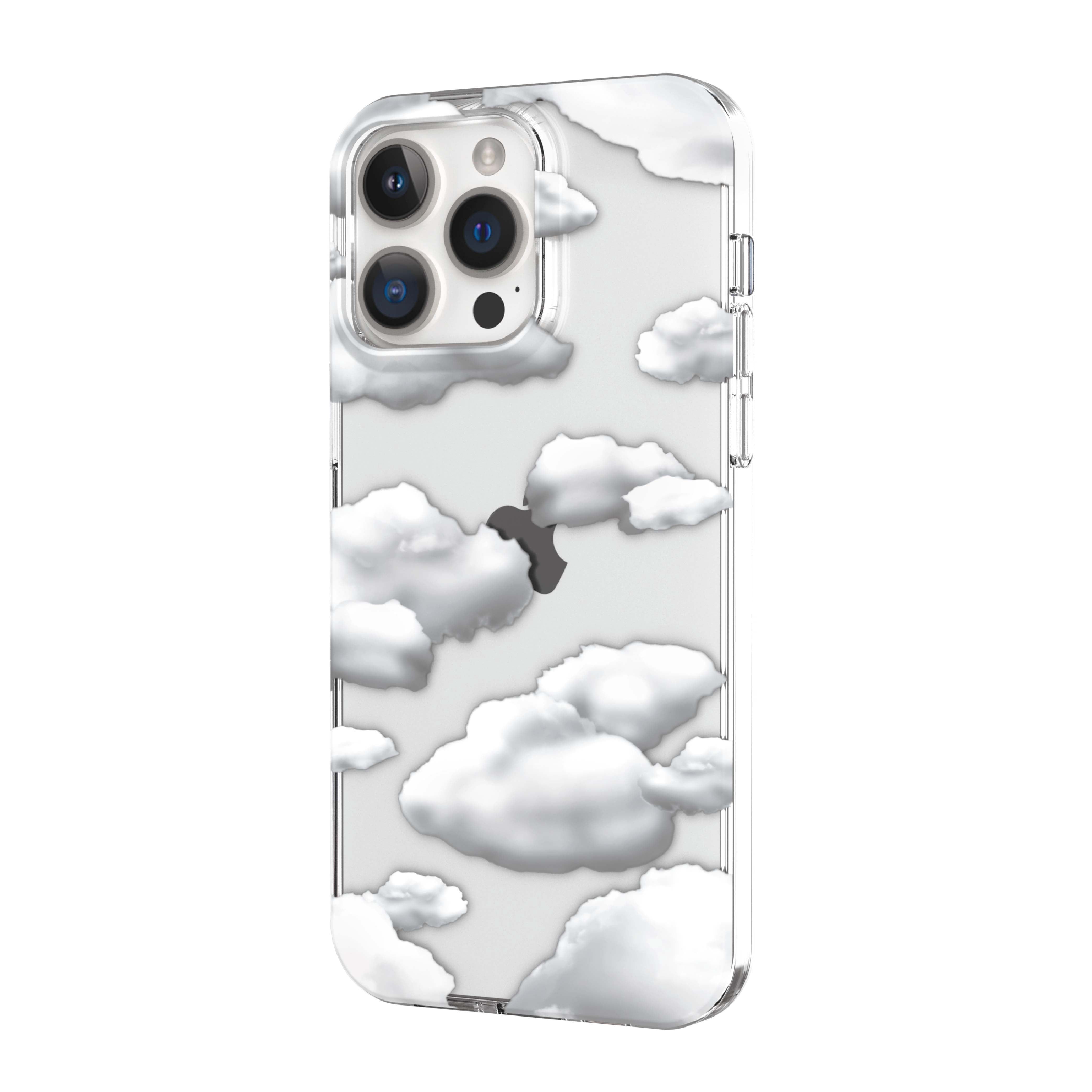 onn. Phone Case for iPhone 14 Pro Max, Puffy Clouds