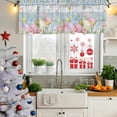 thumbnail image 5 of 2 Pack Valances for Window, Easter Eggs Short Curtains for Kitchen Bedroom Living Room, Spring Daisy Eucalyptus Leaves Light Blue Wood Rod Pocket Small Window Treatment Valance Drapes 60 x 18 Inch, 5 of 8