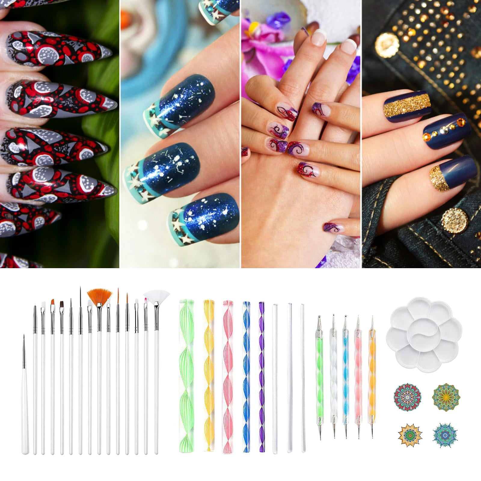 FVDPWYE 33 Pack Mandala Dotting Tools Rock Painting Kit Dot Art Pen Paint Watercolor Set