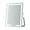 White, variant on Impressions Vanity The Muse Tri-Tone LED Easel Makeup Mirror (Black)