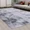 Light Grey, variant on HOMERRY 8' x 10' Area Rugs Shag Indoor Plush and Thick Faux Fur Shag Rug Non-Slip Carpet, Black