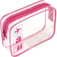 thumbnail image 1 of Genomskinlig necessär för resor, TSA-godkänd, 1 liter, genomskinlig flygplansväska, genomskinlig kosmetikapåse för vätskor, genomskinlig duschpåse, 1 of 5