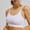 Purple(New), variant on Women's Sports Bra with Color-Blocked Double Straps Cross-Back Design Full Coverage Padded Cups for Support and Lift Sports Bra