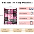 thumbnail image 5 of 60th Birthday Gifts for Women, Happy 60th Birthday Gift Ideas for Her, 60th Birthday Blanket for Women, for 60 Year Old Woman, 1964 Birthday Gifts for Women, 60th Birthday Blanket 50"X60", 5 of 6