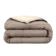 thumbnail image 1 of Edredón de Plumón Alternativo Bare Home Reversible 1800 Tamaño King/Cal King Gris Topo/Arena, 1 of 8