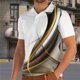 thumbnail image 2 of Camisetas con Cuello en V Hombres de Moda Impresa de Manga Corta, Camiseta Casual con Cuello en V para la Primavera Y el Uso Diario, 2 of 3