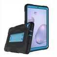 thumbnail image 6 of Dteck Case for Samsung Galaxy Tab A 8.4" SM-T307 (2020 Released),Shockproof Armor Rugged Rubber Case Hybrid Hard PC Protective Stand Cover (Without Built-in Screen Protector),Black+Blue, 6 of 6