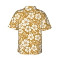 thumbnail image 3 of Goofa Rose Flowers Hawaiian Shirt for Men, Unisex Summer Beach Casual Short Sleeve Button Down Shirts,Aloha Tropical Floral print shirt-Large, 3 of 9