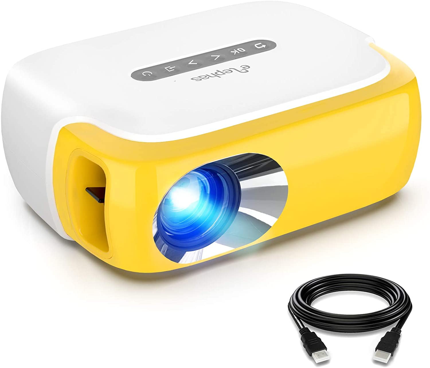 Mini Projector, ELEPHAS Portable LED Full Color Video Projector