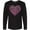 AB-Black, variant on Inktastic Valentine Words in Pink Long Sleeve T-Shirt