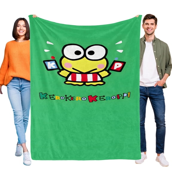 Throw Blanket for The Frog of Keroppi Bed Couch Soft Warm 30x40 Inch Flannel Blanket for Kids Boys Girls Gifts Home Decor