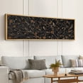 thumbnail image 2 of Large Framed Canvas Print Mystic Night Birds - Dark BotanicalWall Art Decorative Ready to Hang Painting for Living room Bedroom 60x20 inches Natural Frame, 2 of 7