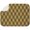 Brown and Yellow, variant on Green and Black Checkered Pattern 1 Pack Kitchen Dish Drying Mat, Ultra Absorbent Microfiber Dish Drainer Mat, 16"x18"