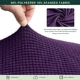 thumbnail image 3 of CHUN YI Housse de Coussin 1 Pce Spandex Extensible Texturé Boîte à Carreaux Housse de Siège, 3 of 6