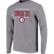 Image One NCAA Alabama Crimson Tide Mens Long Sleeve T-Shirt, Sports Grey, Medium