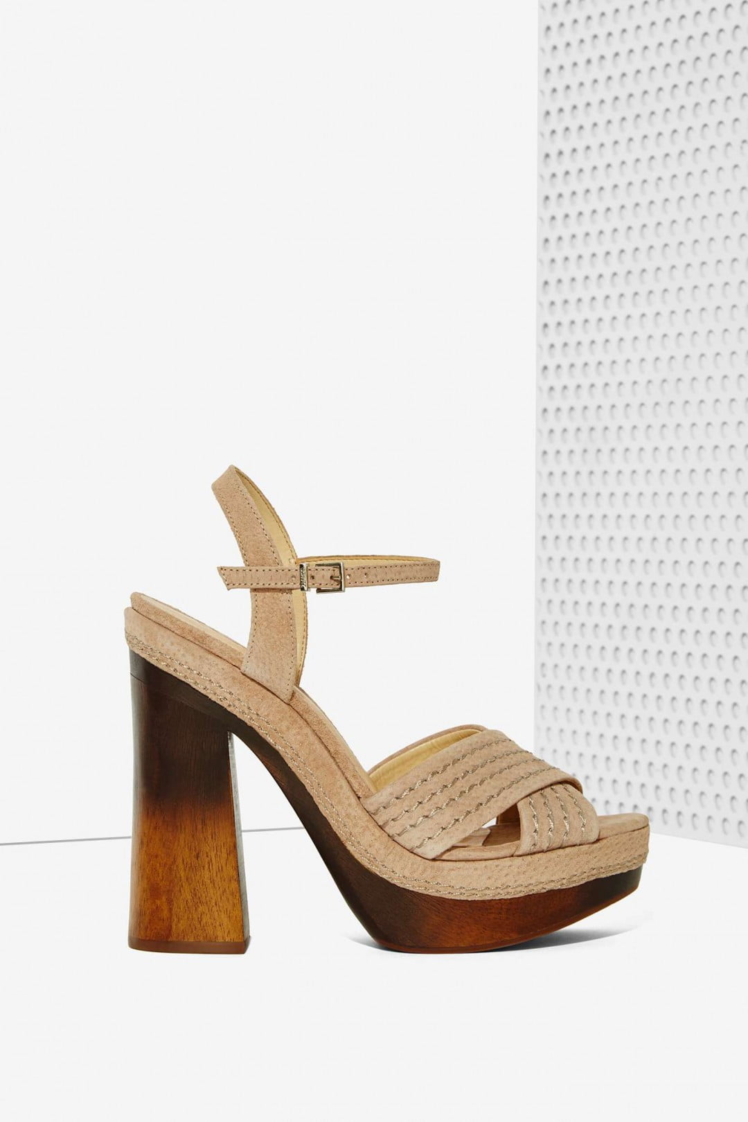 neutral platform sandals