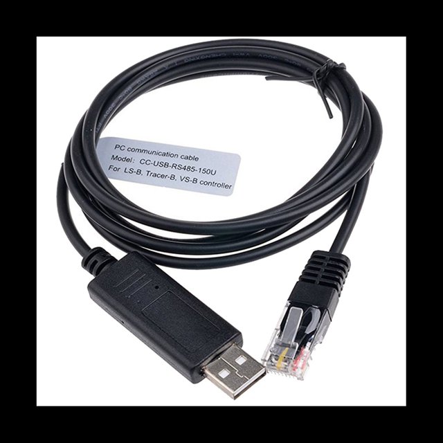 Controlador Solar PC Cable de ComunicacióN CC-USB-RS485-150U USB a PC RS485 para Controlador de Carga Solar EP