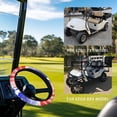 thumbnail image 2 of Jeiento American Flag Golf Cart Steering Wheel Covers 4Th of July Golf Cart Steering Wheel Cover for Summer Winter Block UV Rays Cool Sun Heat Shield, 2 of 7