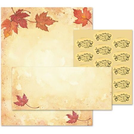 great papers fall leaves stationery kit 25 count walmart com