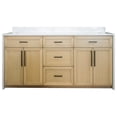 thumbnail image 4 of Palisade 72" Double Bathroom Vanity with Blonde Cabinet and Engineered Marble Top, 4 of 7