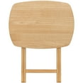 thumbnail image 5 of eHemco Wood Oversized Foldable TV Tray Table for Eating, 25.5 inches Height, Natural, 5 of 8