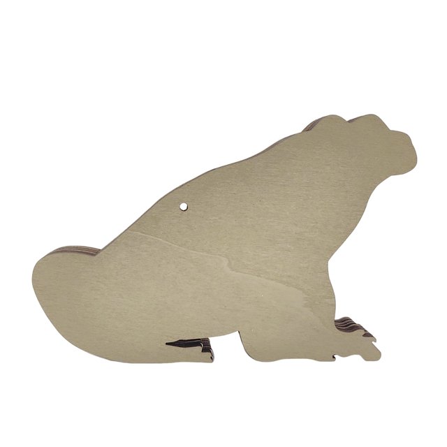 Figuritas hechas a mano únicas huecas de artesanía de madera de animales de rana regalo (con luz) Likrtyny Libre de BPA