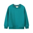 thumbnail image 1 of QUDDERR Chandails en Molleton pour Enfants Garçons Filles Couleurs Unies Col Rond Pull Unisexe Manches Longues Printemps Automne Taille 2-7T, 1 of 8