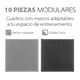 thumbnail image 4 of Piso Protector para Gimnasio Altera  PG C/10 Pz De 105x105 Cm Altera Negro Gris, 4 of 5