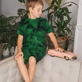 thumbnail image 4 of Fotbe Green Leave Fern Pijama Estampada de 2 Piezas para Niños – Ropa de Dormir de Manga Corta Cómoda para Niños y Niñas, Camiseta y Shorts de Algodón-X-Large, 4 of 6