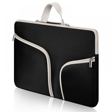 15" 15.6" Laptop Sleeve Case Carry Bag Universal Laptop Bag For MacBook Samsung Chromebook HP Acer Lenovo, Black