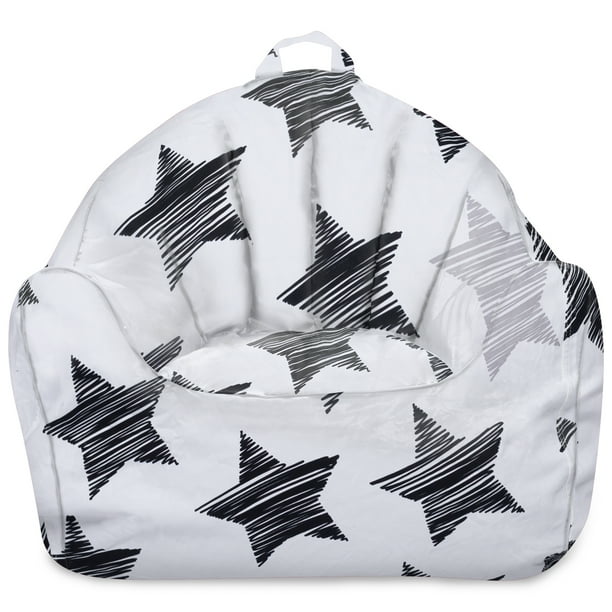 Posh Creations Structured Bean Bag, Malibu Lounge, Canvas Sketchy Stars