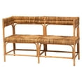 thumbnail image 3 of bali & pari Adisa Boho Dining Bench, Light Honey, 3 of 10