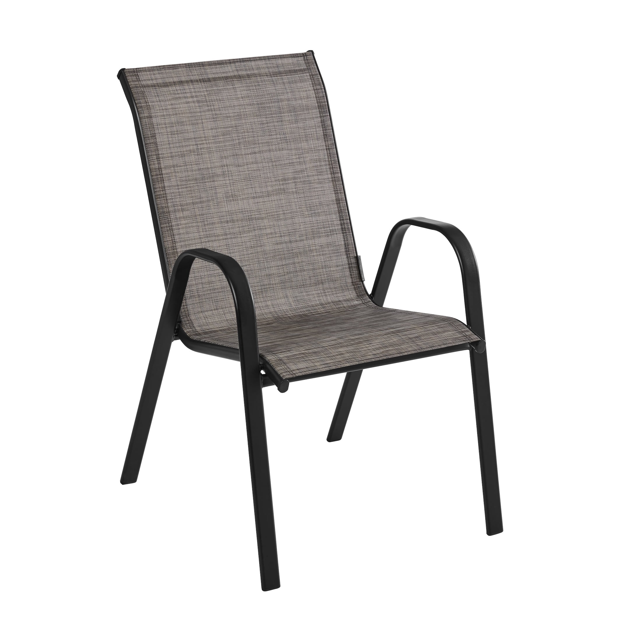 (2 pack) Mainstays Heritage Park Steel Outdoor Patio Dining Chair, Grey