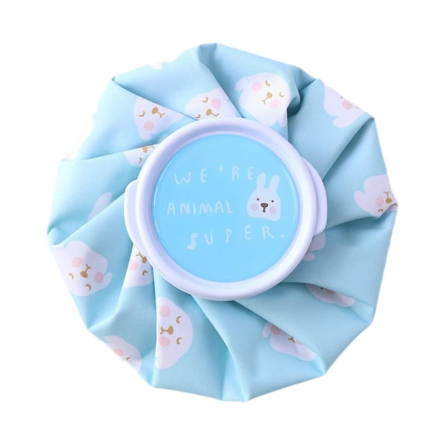 Bolsa de hielo para , bolsa de agua fría y caliente reutilizable y transpirable para tratamiento de frío calor, de hielo para cabeza, pierna, Perro azul
