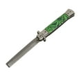 thumbnail image 1 of Peine de navaja de acero inoxidable con resorte, portátil, de bolsillo, para barba y cabello de hombre., 1 of 14