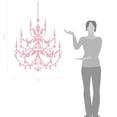 thumbnail image 2 of Large Antique Design Vinyl Chandelier Wall Decal Art, 2 of 4