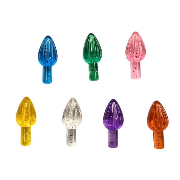 Ceramic Christmas Tree Replacement Bulb Set, Plastic, 100 Count, for Repair, Craft, Holiday, Easy Seasonal Display