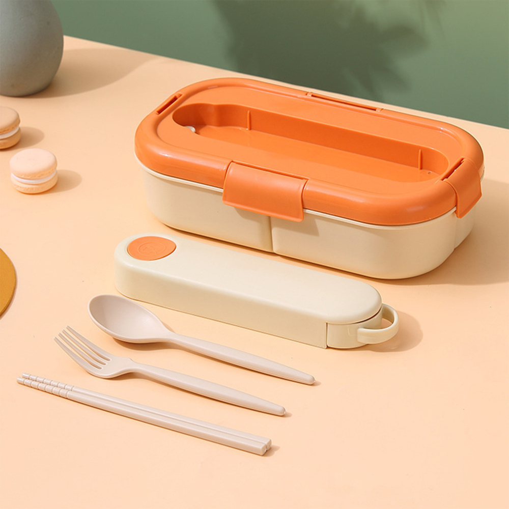 通常便なら送料無料 Adult Lunch Box With Spoon Fork Largecapacity Food Storage