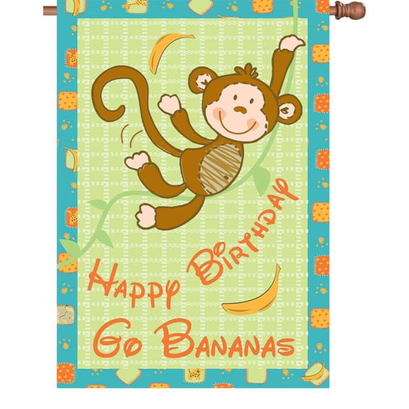 Premier House Size Flag - Go Bananas