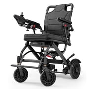Lightweight Electric Power Wheelchair 36lbs,Foldable All Terrain Motorized Wheelchair for Travel,Black, 220 lb Limit