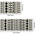 thumbnail image 3 of Boho Kitchen Rugs Sets of 2,Moroccan Trellis Vintage Washable Anti Fatigue Kitchen Runner Mats for Floor, Non Slip Comfort Standing Holiday Decor Mat for Sink, Laundry, Office 17"x 47"+17"x 30", 3 of 6