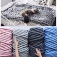 thumbnail image 5 of 1 Pcs Chunky Cotton Yarn for Arm Knitting Crochet Super Saver Jumbo Giant Bulky Premier Yarn for Making Pets House Blanket, 5 of 6