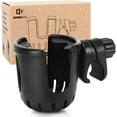 thumbnail image 4 of Bundlepro Baby Stroller Wheelchair Drink Cup Holder,4.3" Height,6.7" Length,0.35 lbs Weight,Black, 4 of 8